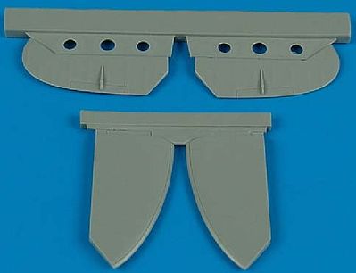 Quickboost Spitfire Mk V Stabilizer for Tamiya Plastic Model Aircraft Accessory 1/48 Scale #48355