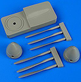Quickboost Tu2 Propellers w/Jig Tool for XTL Plastic Model Aircraft Accessory 1/48 Scale #48658