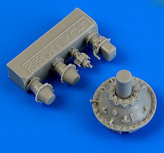 Quickboost 1/48F4U5 Corsair Correct Engine Reductor for HBO Plastic Model Aircraft Accessory #48668