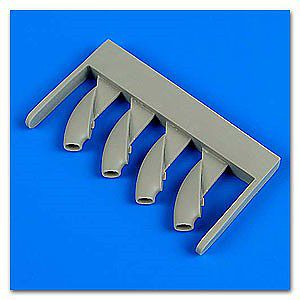 Quickboost Pe2 Air Intakes for Zveda Plastic Model Aircraft Accessory 1/48 Scale #48709