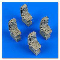 Quickboost Ka27 Helix Seats w/Safety Belts (4) for HBO Plastic Model Aircraft Accessory 1/48 #48714