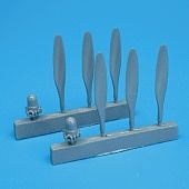 Quickboost B25 Propellers (6) Plastic Model Aircraft Accessory 1/72 Scale #72010