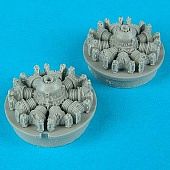 Quickboost S2F1 Engines for Hasegawa Plastic Model Aircraft Accessory 1/72 Scale #72059
