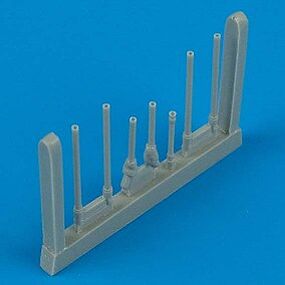 Ju88G1 Gun Barrels for Hasegawa (7) Plastic Model Aircraft Accessory 1/72 Scale #72095