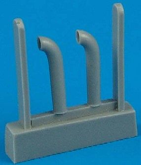 Quickboost SBD3/5 Dauntless Exhaust for Hasegawa Plastic Model Aircraft Accessory 1/72 Scale #72137