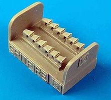 Quickboost Spitfire Mk IX Exhaust Fishtail for HSG Plastic Model Aircraft Accessory 1/72 Scale #72184 Quickboost Spitfire Mk IX Exhaust Fishtail for HSG Plastic Model Aircraft Accessory 1/72 Scale #72184