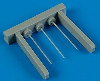 Quickboost Bf109F/G/K Pitot Tubes (3) Plastic Model Aircraft Accessory 1/72 Scale #72325