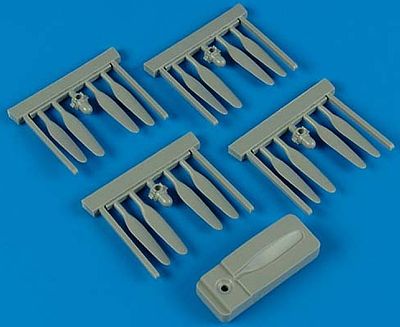 Quickboost B24 Propellers w/Jig Tool for Hasegawa Plastic Model Aircraft Accessory 1/72 Scale #72336