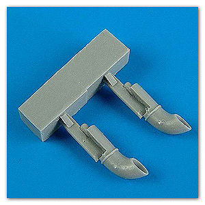 Quickboost Swordfish Mk I Exhaust for Airfix Plastic Model Aircraft Accessory 1/72 Scale #72363