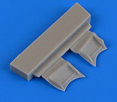 Quickboost F4F4 Wildcat Undercarriage Covers for Airfix Plastic Model Aircraft Accessory 1/72 #72527