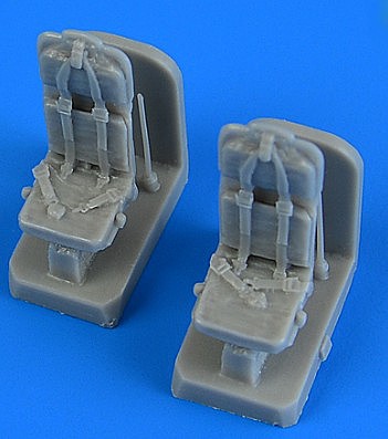 Quickboost SH3H Sea King Seats w/Safety Belts FJM Plastic Model Aircraft Acc. Kit 1/72 Scale #72552