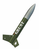 Grunt Advanced Model Rocket Kit Skill Level 3 Level 3 Model Rocket Kit #5014