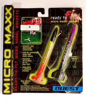 Quest Raw Fusion and Vector 1 Ready To Fire Mini Model Rockets #5644