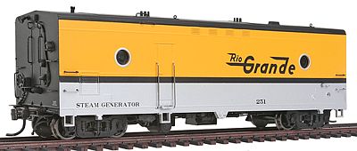 Rapido Denver & Rio Grande Western #251 Steam Generator Car HO Scale Model Train Car #107165