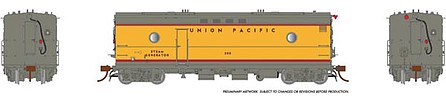 Rapido Steam Heater - Generator Car - Sound and DCC - Ready to Run Union Pacific 302 (Armour Yellow, gray, red)
