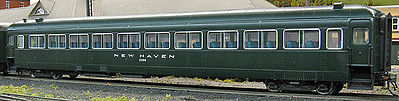 Rapido PS Osgood-Bradley 10-Window Coach, Full Skirt - Ready to Run New Haven #8202 (As-Delivered Hunter Green) - HO-Scale