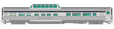 Rapido Budd Moonlight Dome B&O HO Scale Model Train Passenger Car #116006
