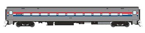 Rapido Horizon Fleet Coach Ready to Run Amtrak #54049 (Phase 3 Wide, silver, red, white, blue)
