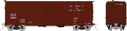 Rapido USRA Single-Sheathed Wood Boxcar 6-Pack - Ready to Run Norfolk &amp; Western (Boxcar Red)