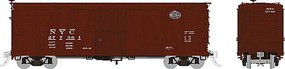 Rapido USRA Single-Sheathed Wood Boxcar 6-Pack Ready to Run New York Central (Boxcar Red, black, System Logo)
