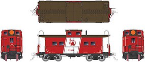 Rapido Northeastern-Style Steel Caboose Ready to Run Central Railroad of New Jersey 91529 (red, black, white ''Coast Guard'' Stri