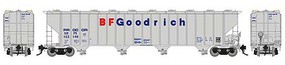 Rapido Procor 5820 Covered Hopper BF Goodrich HO Scale Model Train Freight Car #157004a Rapido Procor 5820 Covered Hopper BF Goodrich HO Scale Model Train Freight Car #157004a
