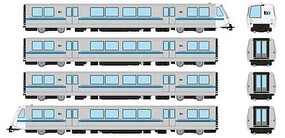 Rapido Ho Bay area Rapid Transit 1p3u Set W/s