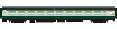Rapido The Panorama Line(TM) Coach, Lighted, Assembled, MT Couplers Erie #1002 - N-Scale