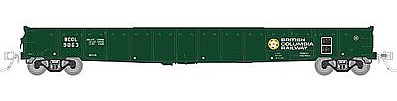 Rapido 52 6 Canadian Mill Gondola - Ready to Run British Columbia Railway Various Roadnumbers BCOL (green, Dogwood Logo) - HO-Scale