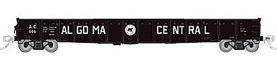 Rapido 52 6 Canadian Mill Gondola - Ready to Run Algoma Central Various Roadnumbers (black, Billboard Lettering, Bear Logo) - HO-Scale