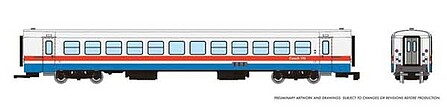 Rapido N Turbo Liner Amtrak Ph-III Coach 182