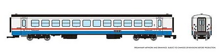 Rapido N Turbo Liner Amtrak Ph-III Tbo Coach185