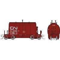 Rapido Short Barrel Ore Hopper Ready to Run Canadian National (mineral brown, noodle logo) N-Scale