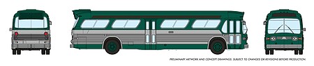 Rapido New Look Bus NY green - N-Scale