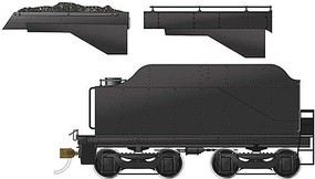 Rapido Class D10-Style Tender Ready to Run Painted, Unlettered (black)