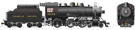 Rapido Class D10h 4-6-0 - LokSound and DCC Canadian Pacific 1022 (black, graphite)