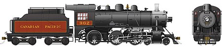 Rapido Class D10j 4-6-0 - LokSound and DCC Canadian Pacific 962 (black, maroon, graphite)