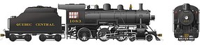 Rapido Class D10k 4-6-0 LokSound and DCC Quebec Central 1083 (black)