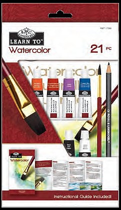 Royal-Brush Learn to Watercolor Painting Art Set (21pc)