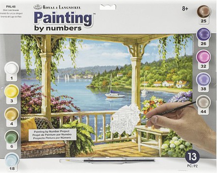 Royal-Brush Silver Lake Veranda Paint by Number Age 8+ (11.25x15.375)