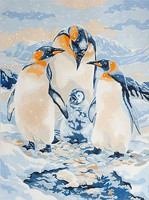 Royal-Brush Penguin Family Paint by Number Age 8+ (8.75''x11.75'')