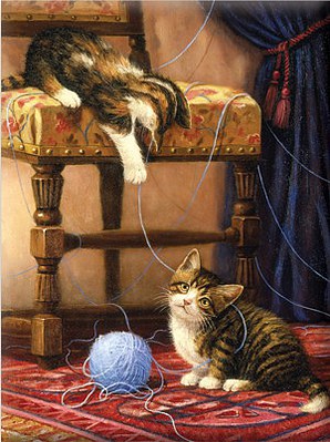 Royal-Brush Playful Kitten (8.75x11.75) Paint By Number Kit #6985