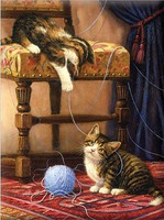 Royal-Brush Playful Kitten (8.75''x11.75'') Paint By Number Kit #6985