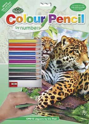 Royal-Brush Pencil By Number Jaguars 9x12 Pencil By Number Kit #cpn10