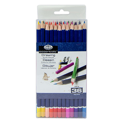 Royal-Brush 36pc Color Pencils Set Drawing Kit #pen-36