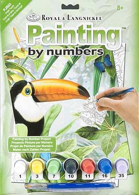 Royal-Brush Junior PBN Small Jungle Toucan Paint By Number Kit #pjs53
