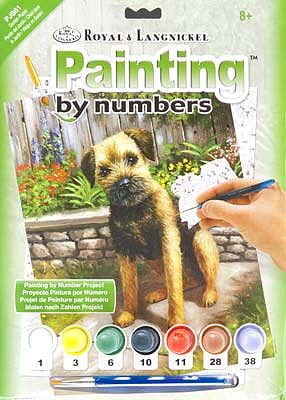 Royal-Brush Junior PBN Small Garden Puppy Paint By Number Kit #pjs61