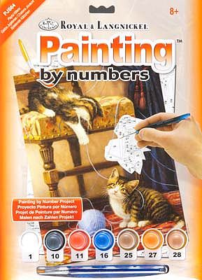 Royal-Brush JR PBN Small Playful Kittens Paint By Number Kit #pjs64