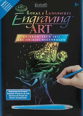 Royal-Brush Rainbow Engraving Art Dancing Fairy Scratch Art Metal Art Kit #rain21