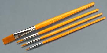 Gold Taklon Rounds 1/3/5 Flat 5/8 (4)